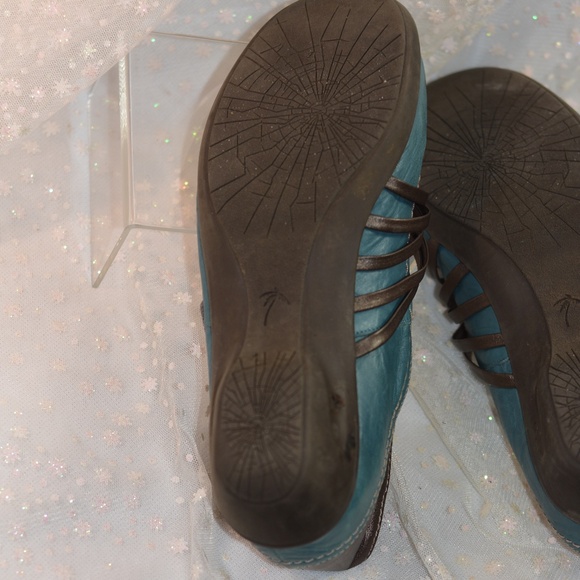 Dromedaris Blue Leather Mary Jane Style Shoes Sz 41 NWOT # B-157 - Picture 8 of 8